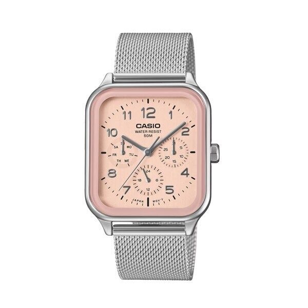 카시오 메탈 손목 시계 스퀘어 멀티펑션 MTP-M306M-4A