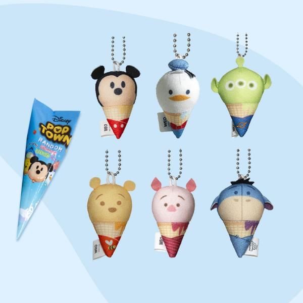 누리토이즈1 디즈니 랜덤 팝타운 아이스크림 키링 6cm 1개입