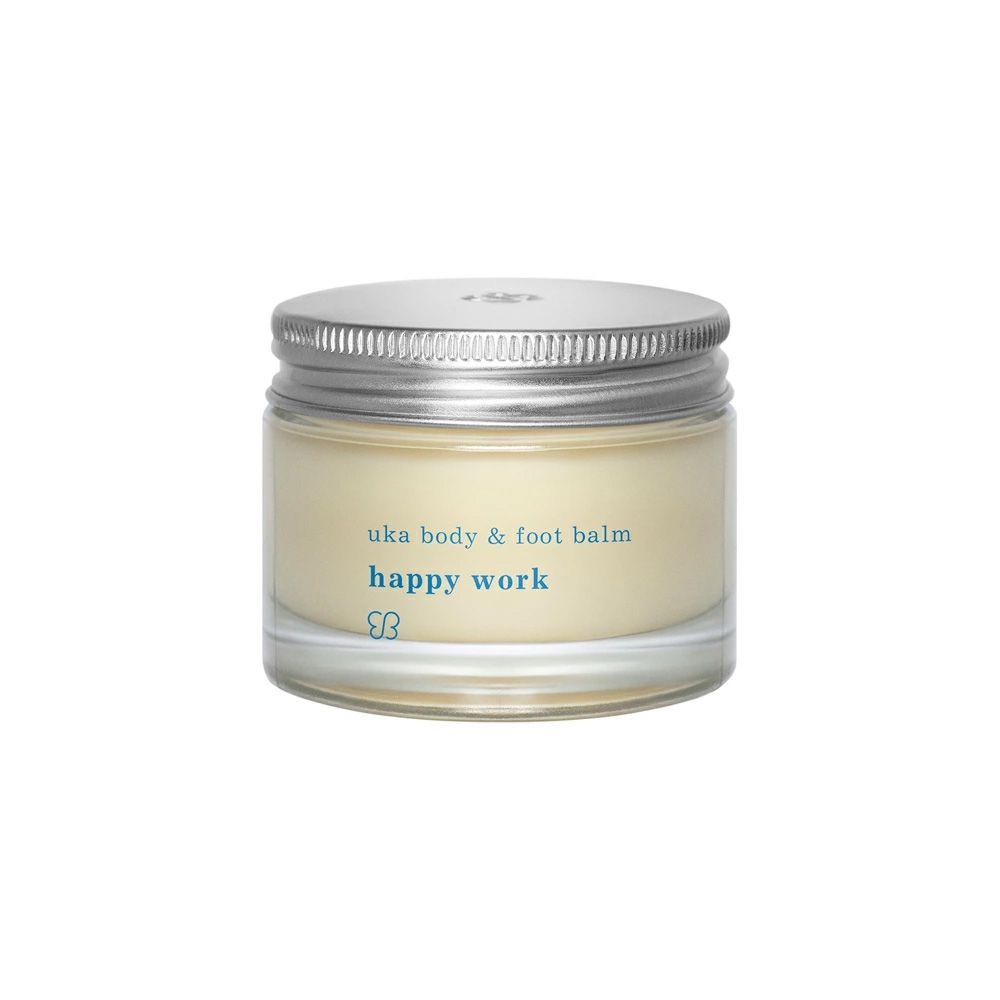 [해외] 우카 바디 풋 밤 uka body & foot balm happy work 피부 정리 데일리 일본 화장품 바디 케어 선물 추천 촉촉한 보습