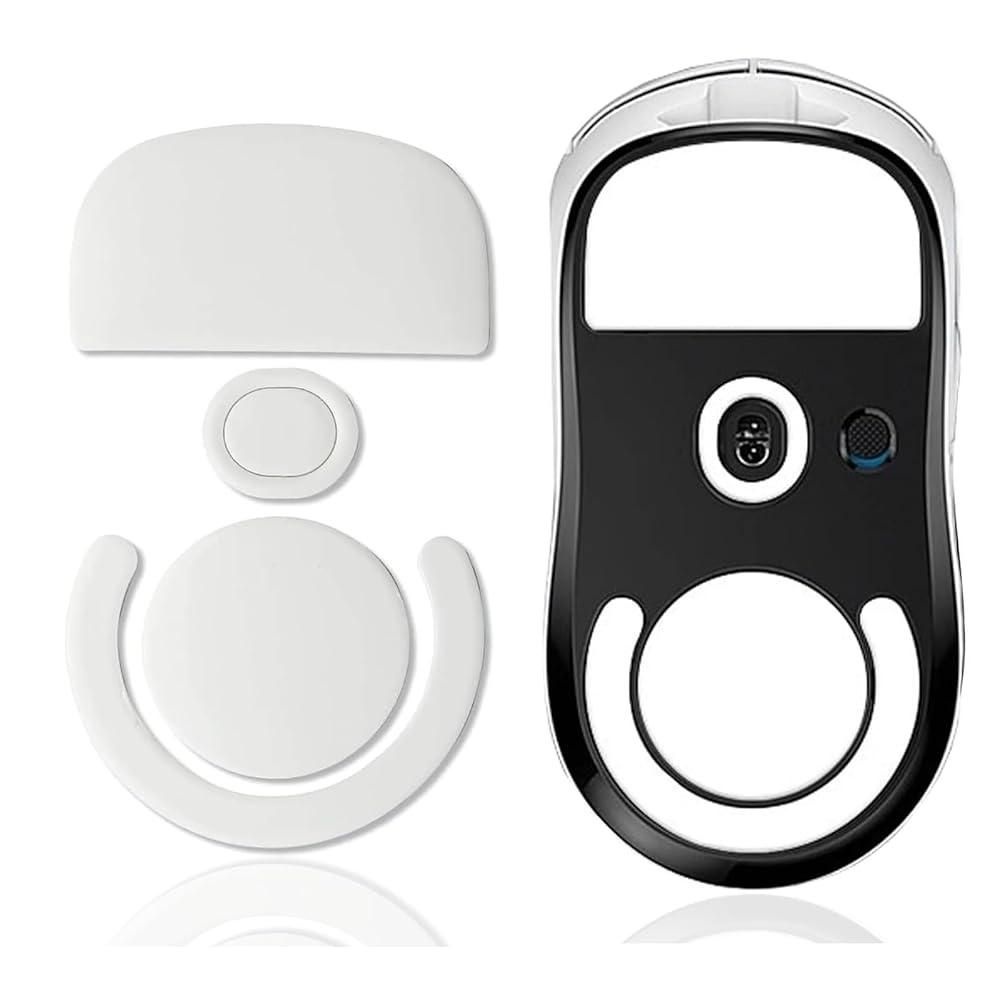 LQMBABY [해외] LQMBABY 아이스 라운드 2.5D 곡선형 엣지 게이밍 마우스 피트 스케이트 G Pro X Superlight 2용 - 부드러운 0.7mm PTFE 패드 교