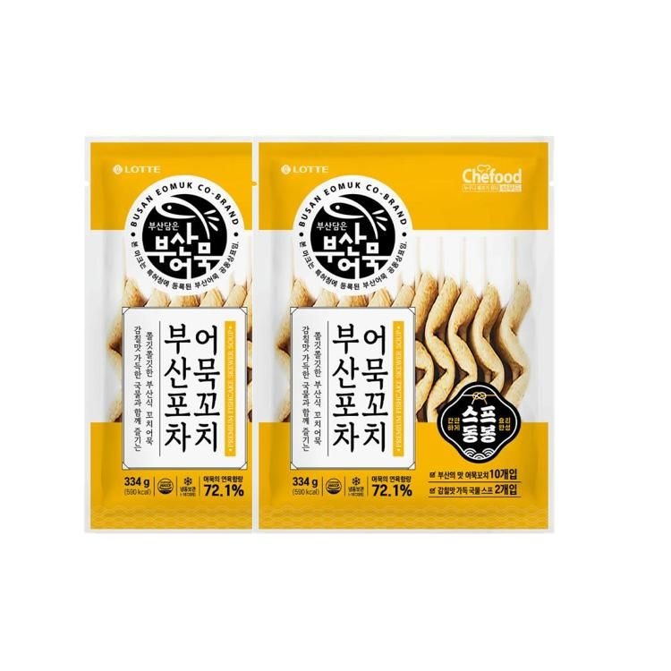 Chefood 부산포차 어묵꼬치 2개 334g 업소용 집들이 겨울간식 여행 캠핑 아이간식