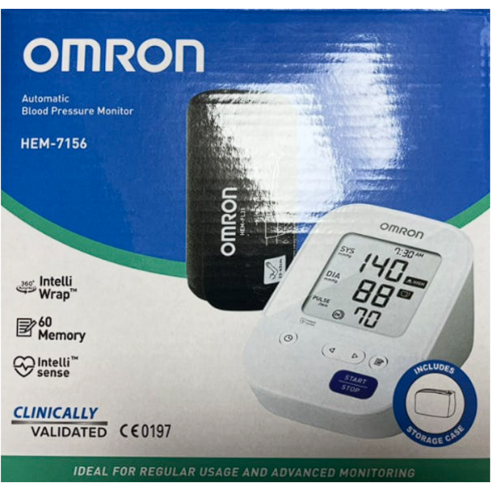 오므론 HEM-7156 가정용 자동전자혈압계 혈압측정기