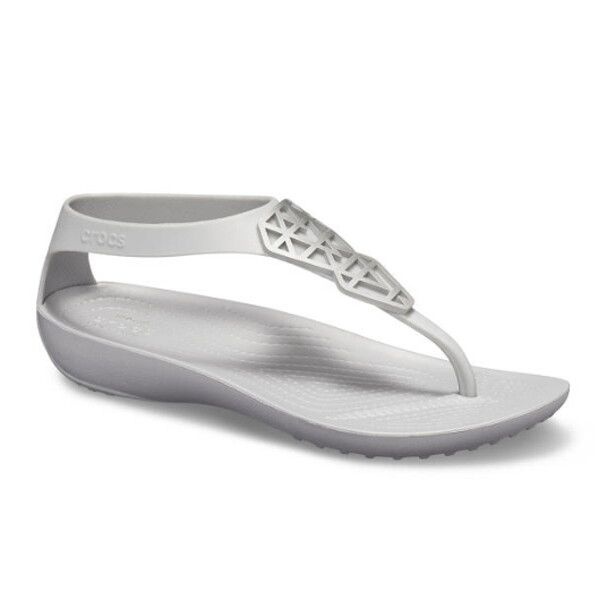 크록스 [크록스] 우먼 세레나 엠벨리시드 샌들 여성 플립 슬리퍼 플랫 205600-00N