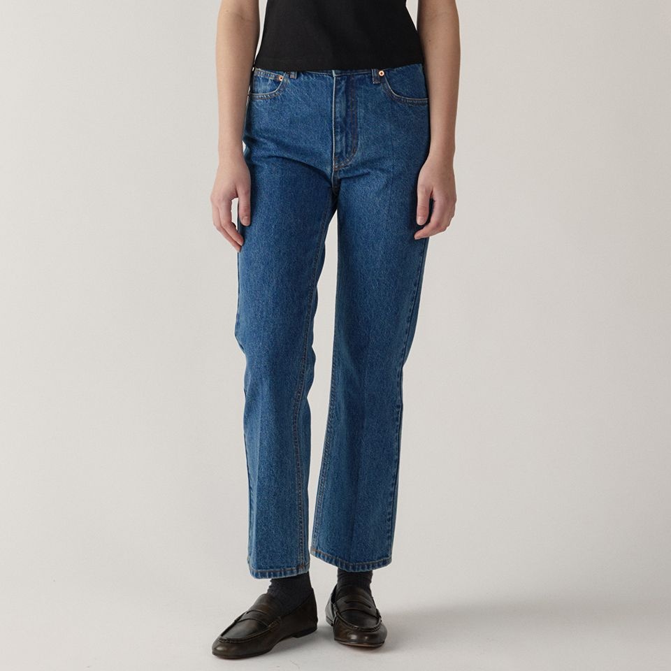classic cropped jeans (classic blue)