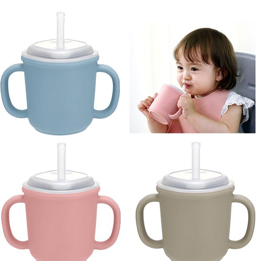 에디슨 베이비 스스로 실리콘 양손잡이 빨대컵/유아빨대컵 택1/추가 빨대 127mm(cu3031)