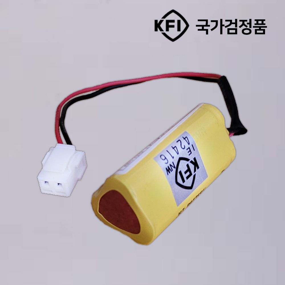 지멘스용 천장형 소형 유도등 배터리 3.6V 300mAh 1+2 디앤씨 504번 / 천장형 소형 유도등 / 한국소방