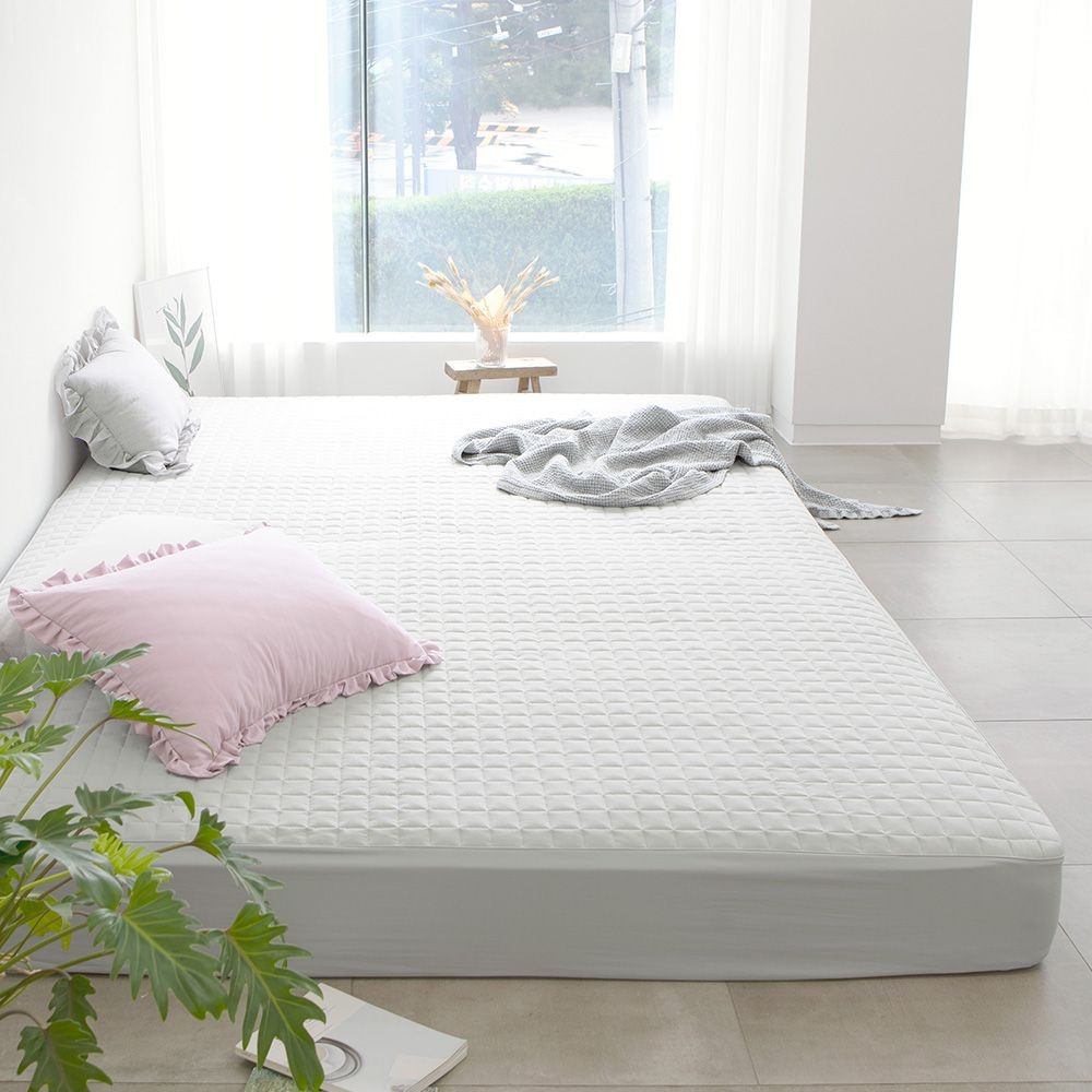 이블랑 고밀도 워싱 킹 패밀리 침대 누빔 매트리스커버 6colors