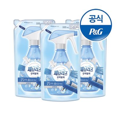 (~10/31 리뷰 1,500P) 페브리즈 섬유탈취제 용기형 상쾌한향 320ml 3개