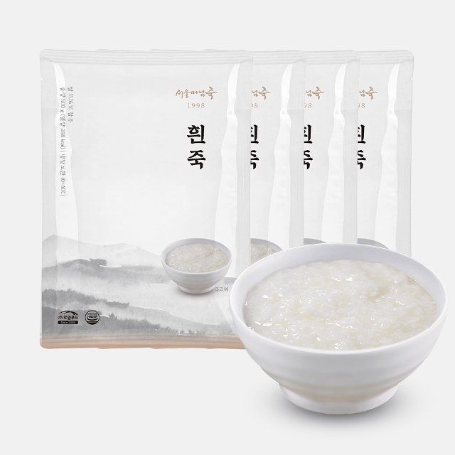 (주)로뎀푸드 SP904 서울마님 흰죽 500g X 4팩