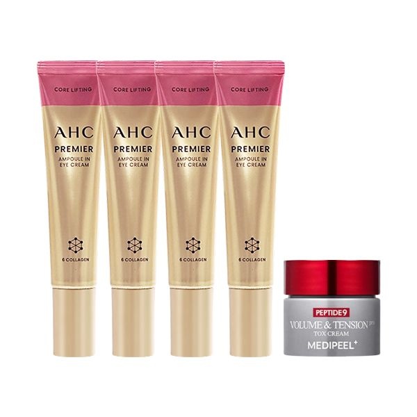 AHC 아이크림 시즌12 40ml x4 + 메디필 펩타이드9 톡스크림 10g