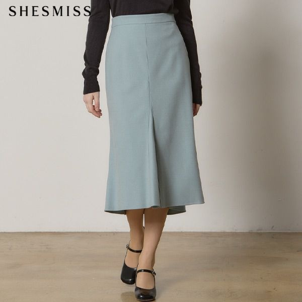 [쉬즈미스(SHESMISS)] 페미닌 울 블렌드 머메이드 스커트 (택가격:178000원)