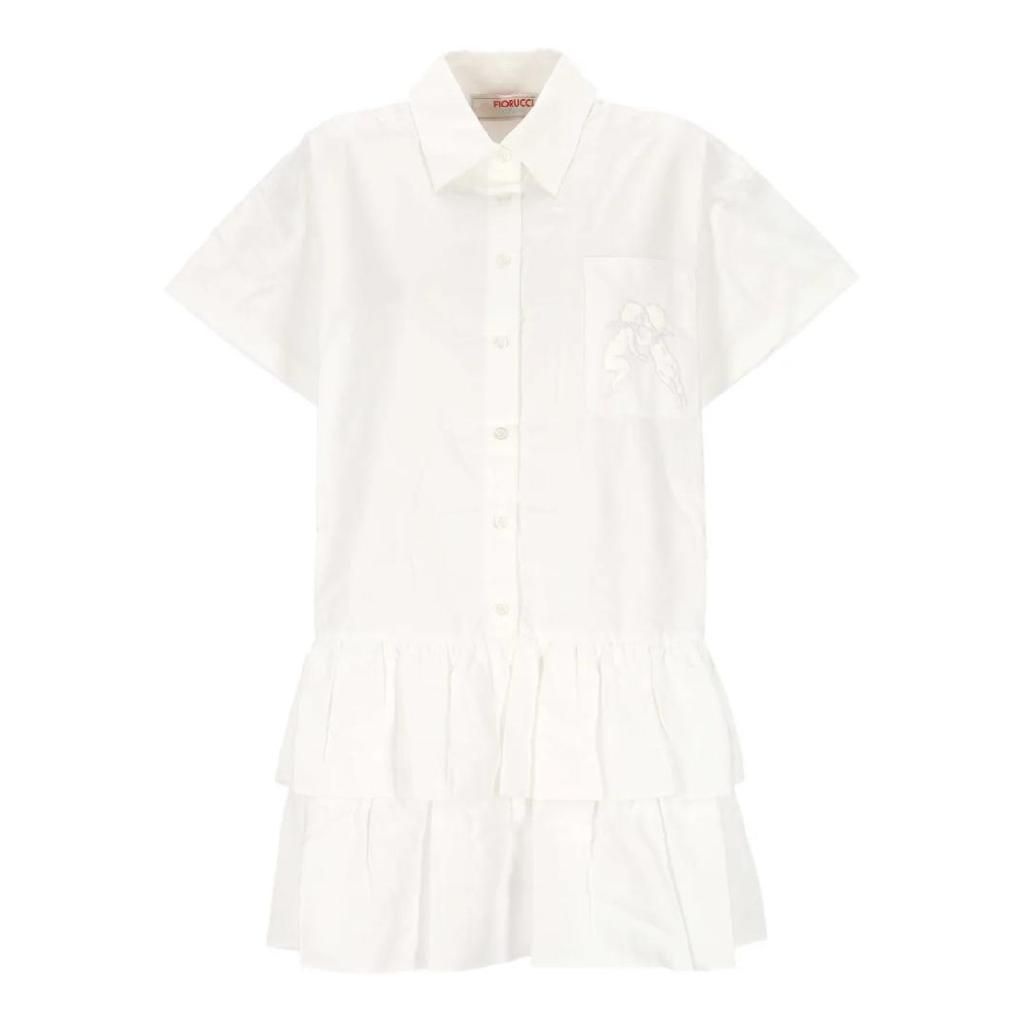 피오루치 피오루치 러플 엔젤스 디테일 셔츠 드레스 W02FPDSD455CO04WH01 TP446043294