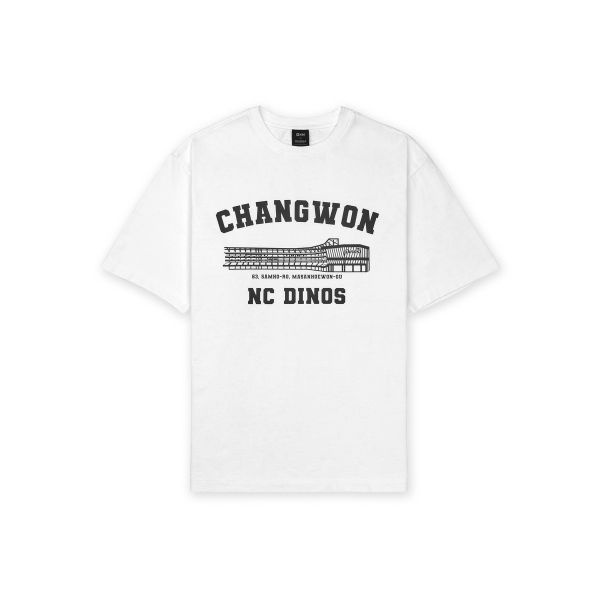 KBO MSS 한국야구위원회 볼파크 반소매 티셔츠 화이트 [창원 NC 다이노스] 7998563