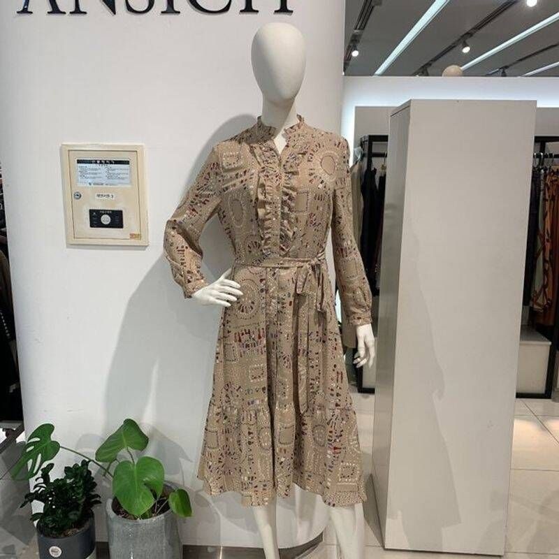 안지크(23FW마감특가한정수량)원피스 쉬폰드레스 프릴원피스 (AH3OP5100) 8069305