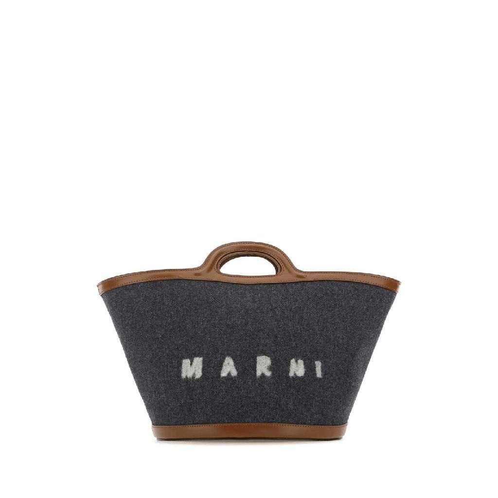 마르니 22FW Marni 투 tone felt and 레더 스몰 Tropicalia 썸머 핸드백 BMMP0097Q1P4915ZO253