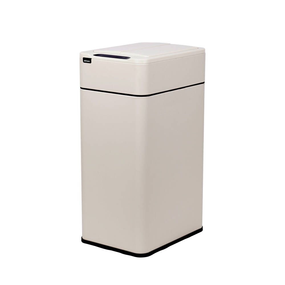 스마트 자동 센서 쓰레기통 종량제 봉투 호환 대용량 30L 스테인리스 휴지통 아이보리