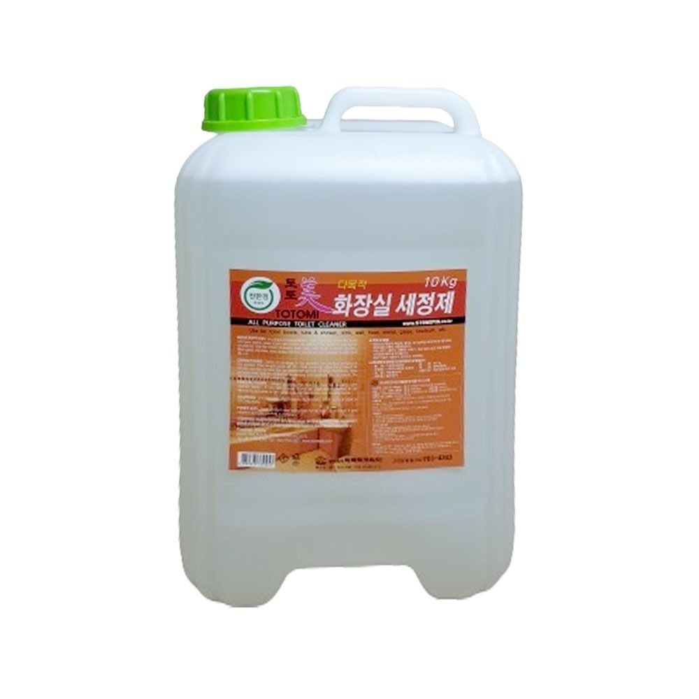 친환경 퍼펙트코리아 토토미 10L 친환경 화장실 세정제 욕실 타일 물때 찌든때 제거