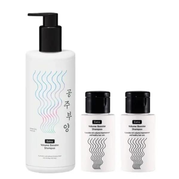 가히 공주부양 엑스트라 볼륨 부스터 샴푸 500ml 1개 + 샴푸 50ml 2개 청량한세정력 산뜻한사용감 수분영양 수분 보