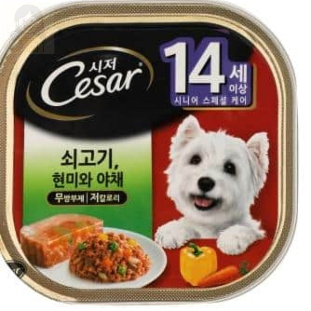 솔선 간식 캔 쇠고기 야채 100G 강아지가잘먹는사료 시저강아지캔 강아지영양식