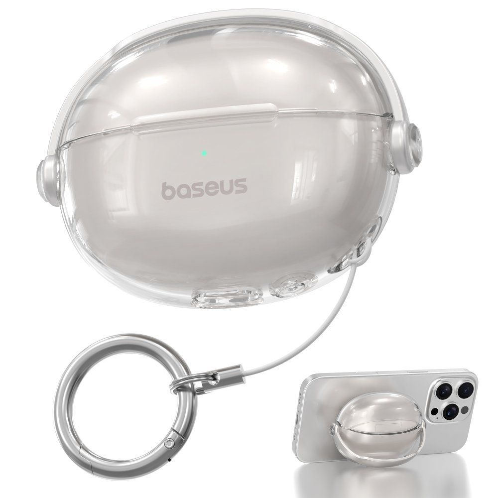 [해외] Baseus MC1pro MC1 락 이어클립 이어폰 케이스 투명 실리콘 스탠드 보호커버