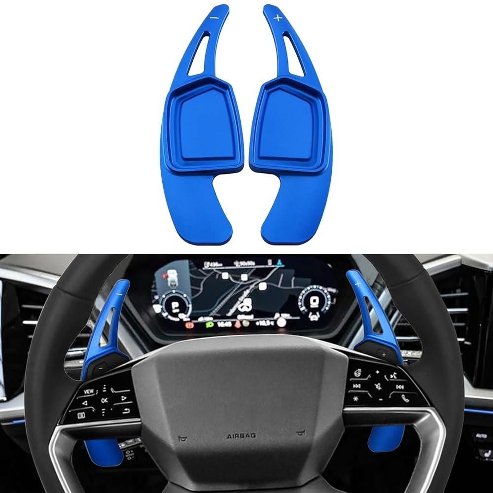 [해외] Sumaikeji 알루미늄 자동차 스티어링 휠 시프트 패들 연장 스티커 아우디 Q4 e-tron 2022-2025, A5/Q5/S e-tron GT/Q6/SQ6/A6 e-tron