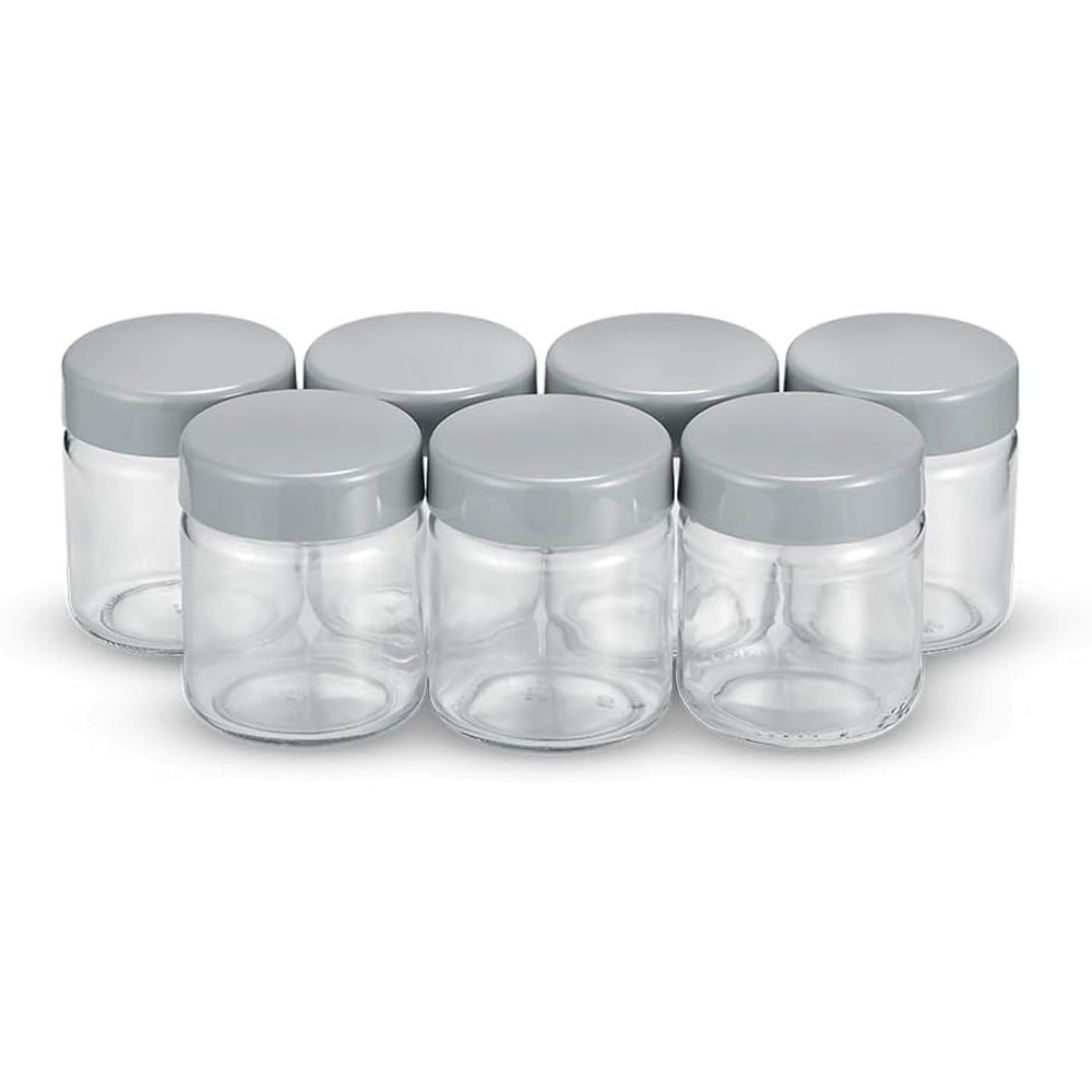 [해외] 세버린 요거트 메이커 요구르트 제조기용 교체 용기 그레이 150ml 7개 세트 SEVERIN