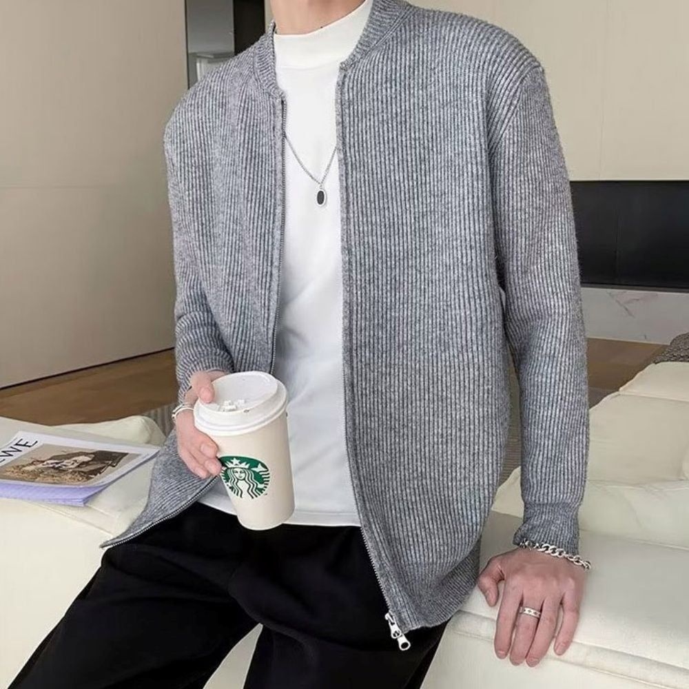 SiaM 남성 간절기 봄 가을 선선한 날씨 느좋남 더블 집업 가디건