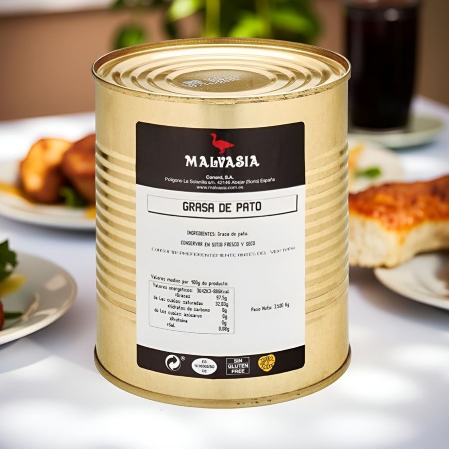 슈퍼마아켓협력사 [해외] 스페인 말바시아 오리 기름 라드 유 650g 캔 통조림 콩피 요리 오일