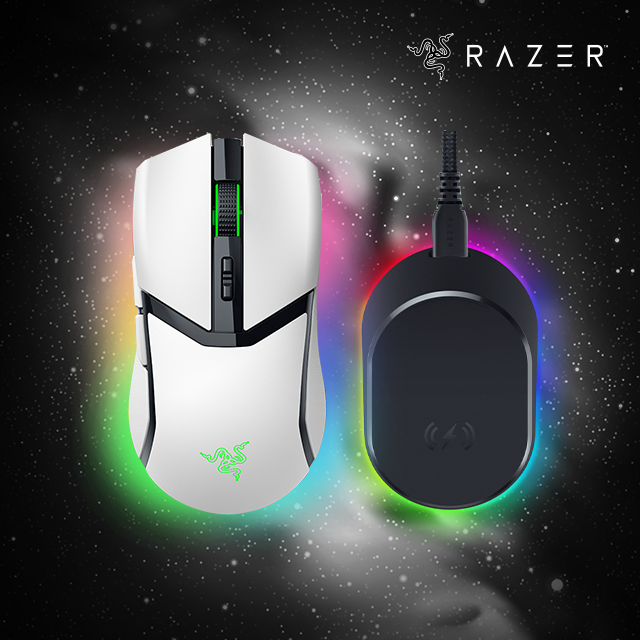 레이저코리아 코브라 프로 화이트 무선 충전 팩 Razer Cobra Pro White