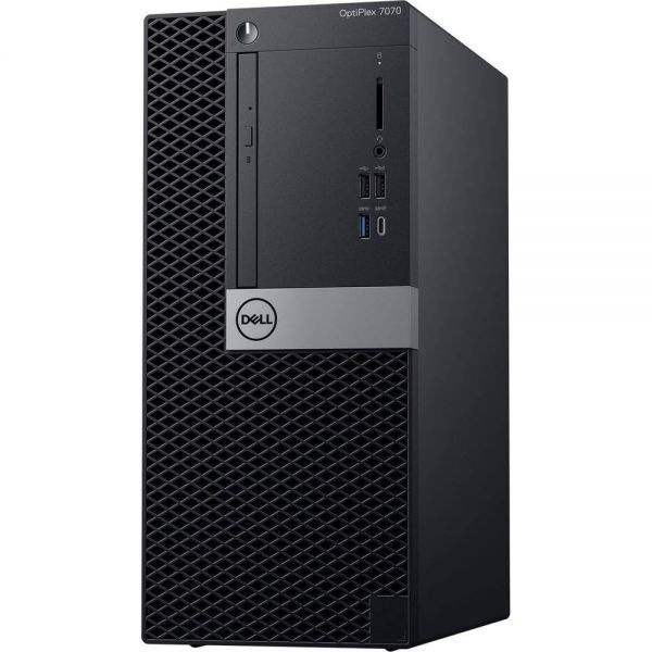 Dell 옵티플렉스 7070 미니 타워 i7-9700 16GB 256GB SSD AMD 라데온 RX 550 NO Wi-Fi SSPHHWJG 713440