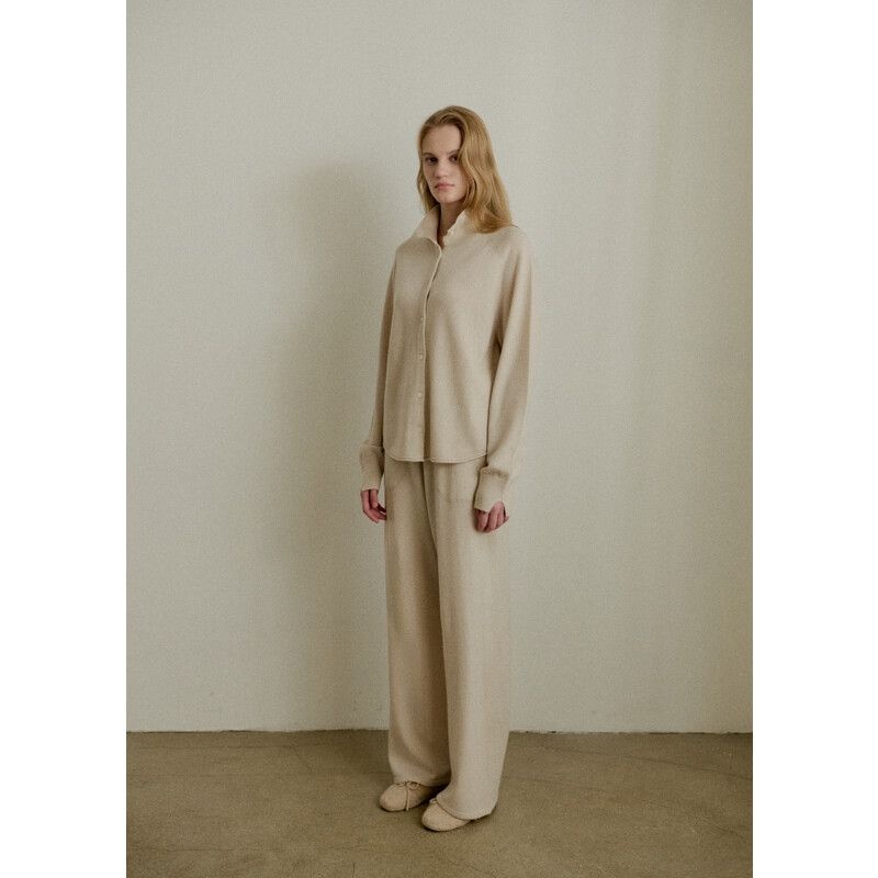 129000원 누캐시미어 24FW 트리니티 울100 니트팬츠