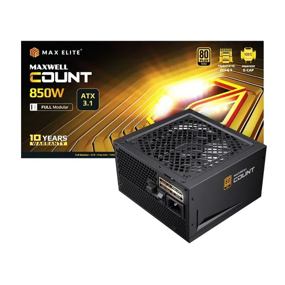 [카드추가할인] HIT 맥스엘리트 MAXWELL COUNT 850W 80PLUS GOLD 풀모듈러 ATX 3.1 (PCIE5) /파워서플라이/정품/오늘출발