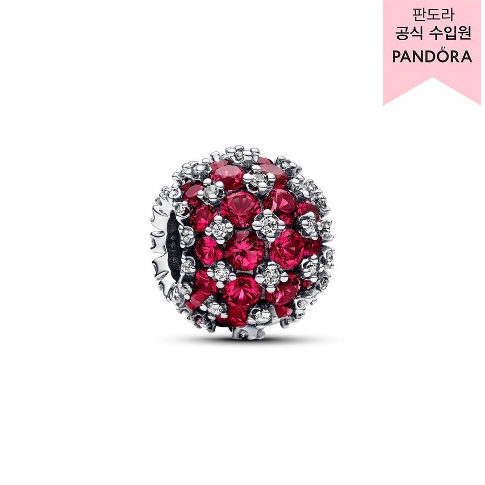 [롯데백화점] 판도라 [백화점 보증서 제공]스파클링 파베 라운드 핑크 참_792630C03