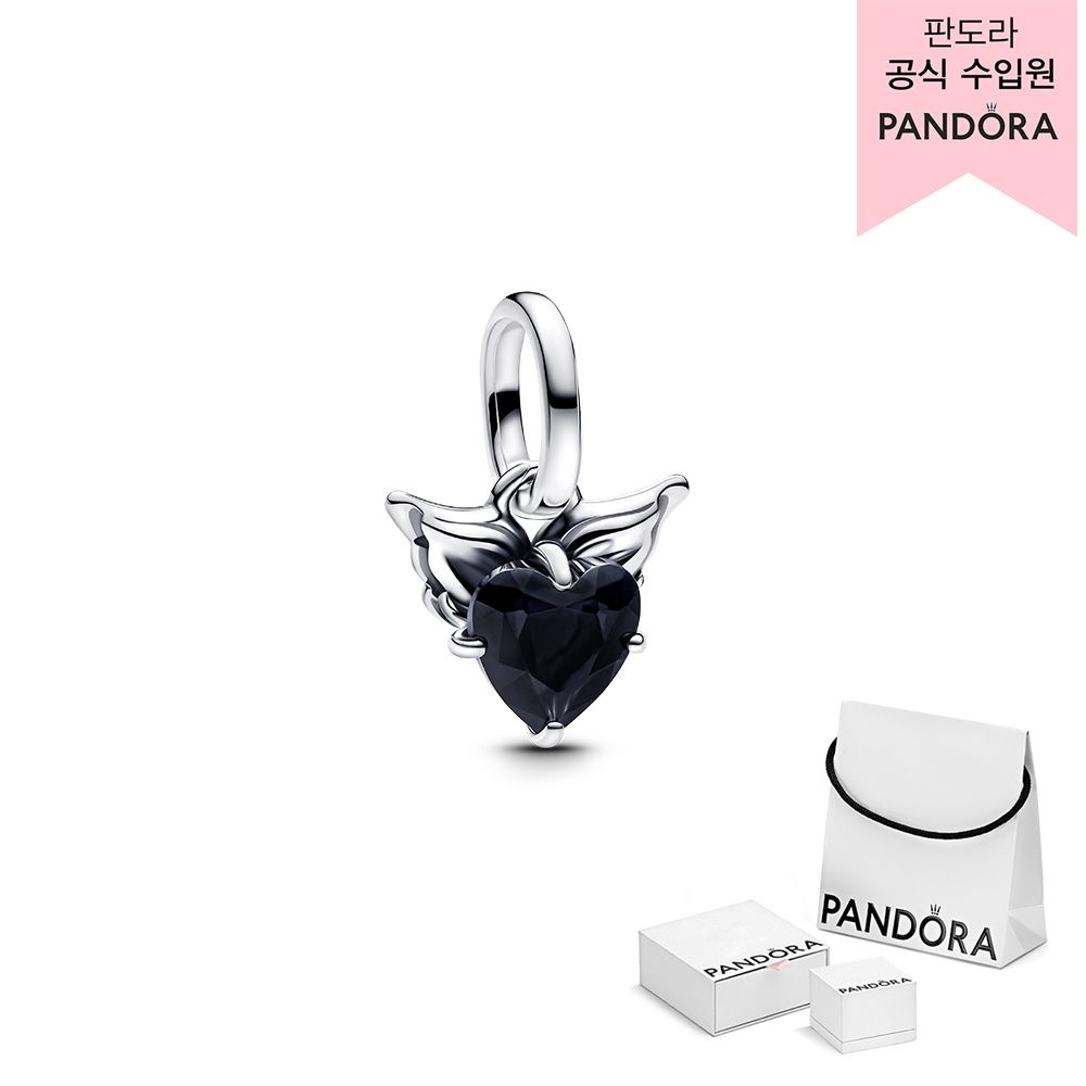 [롯데백화점] 판도라 [백화점 보증서 제공] 윙드 하트 미니 댕글 참 793626C01
