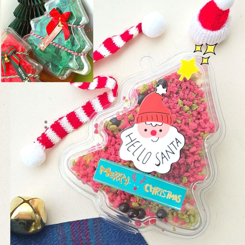 크리스마스 트리 케이크 만들기 NO 생크림 30분 완성 트리모양 케익 키트