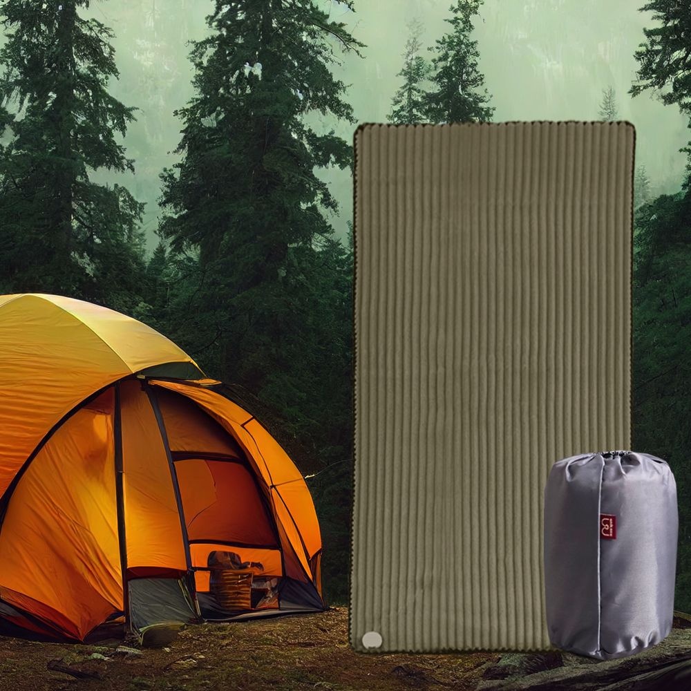 맘스품 DC12V 카본 온열매트(70x150cm) 담요 차박용 캠핑 DC매트 야외 차박 온열 난방매트