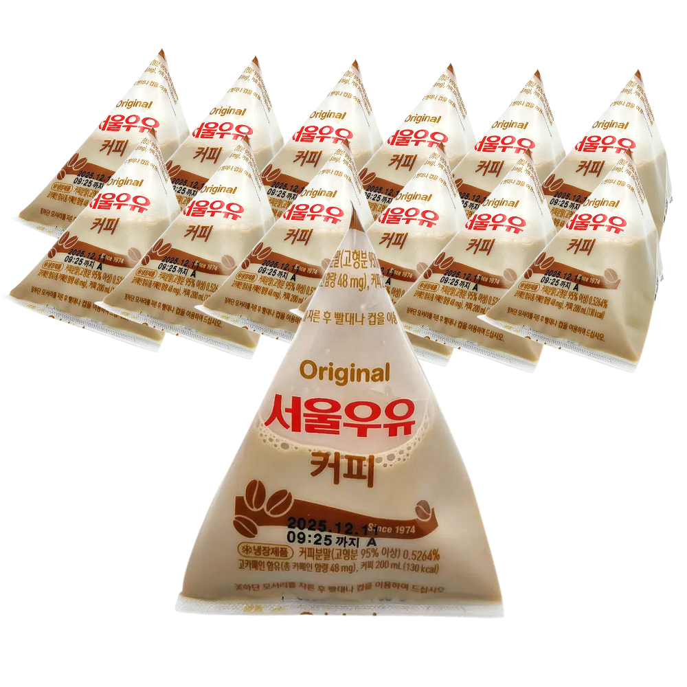 서울우유 삼각 커피우유 커피포리 200ml x 12개 한박스 (보냉박스 포장)
