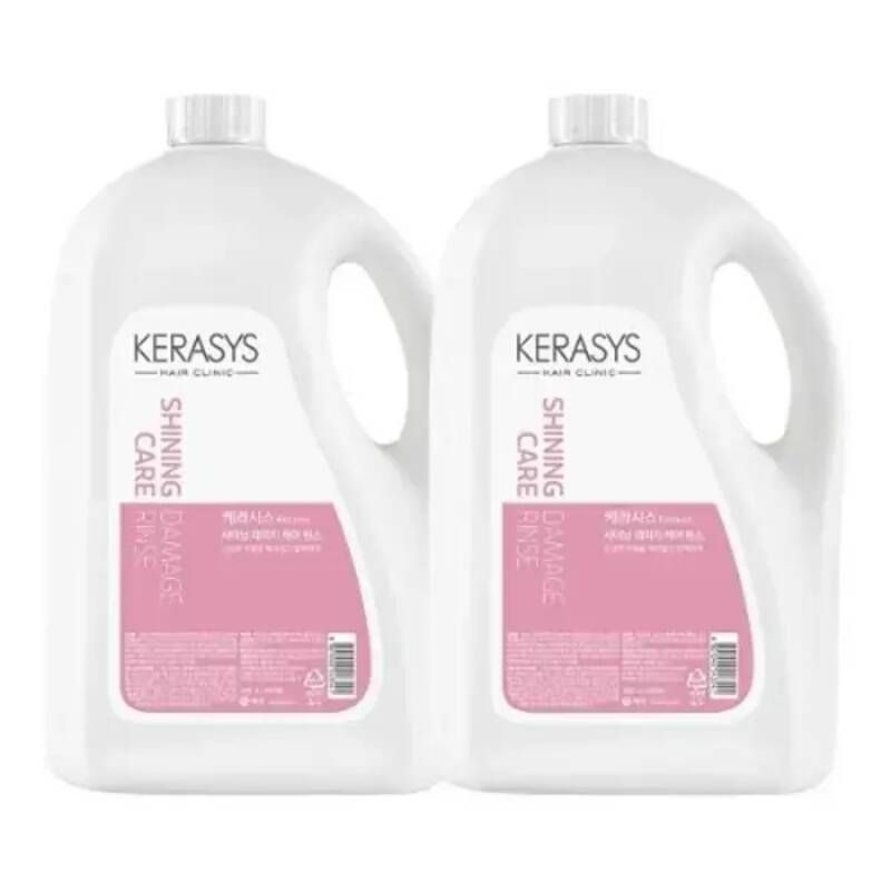 UnKnown 케라시스 샤이닝 데미지 케어 린스 4L X 2개 대용량 부드러운 윤기있는 머릿결 헤어케어