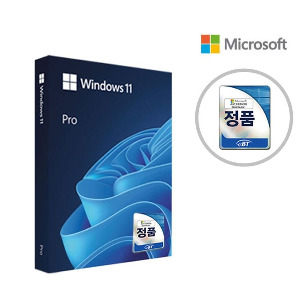 마이크로소프트 윈도우 11 프로 FPP 처음사용자용 한글 USB 설치 운영체제 영구