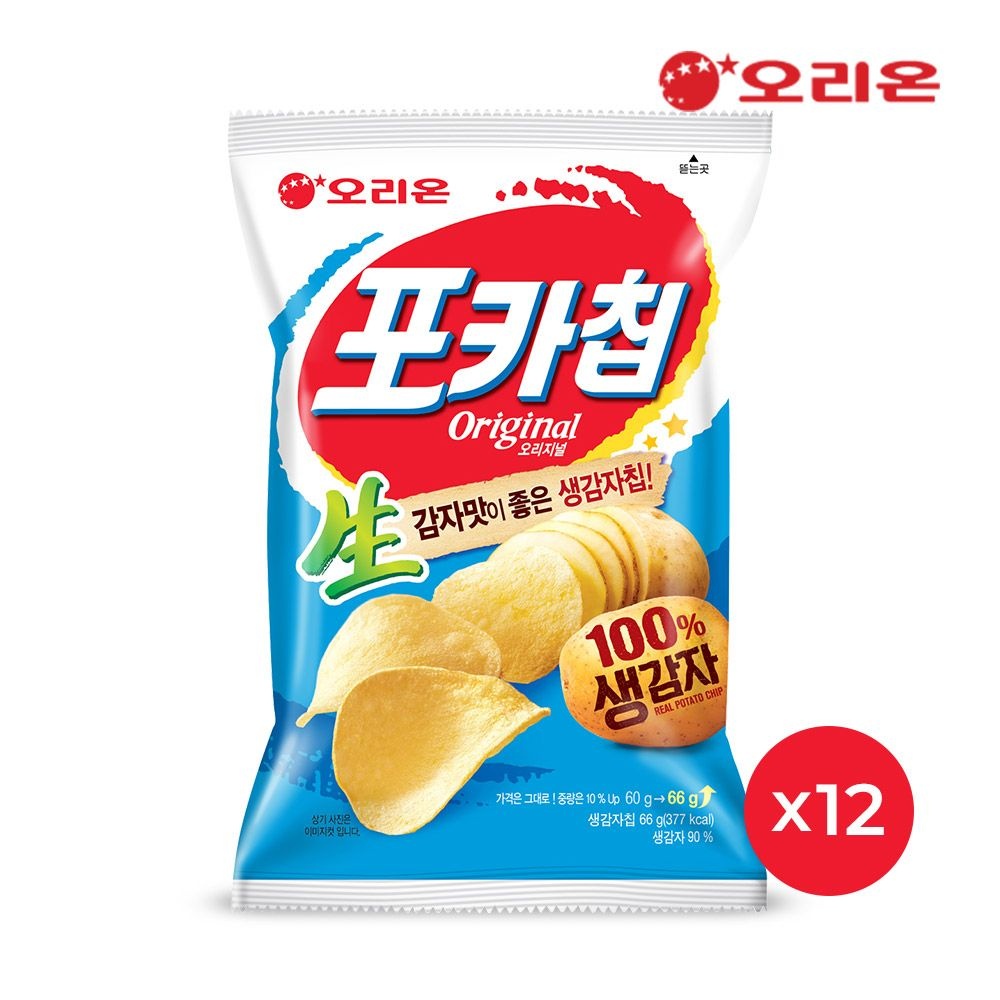 [오리온] 포카칩 오리지널(66g) x 12개 (오리온 포카칩 오리지널(66g) x 12개)
