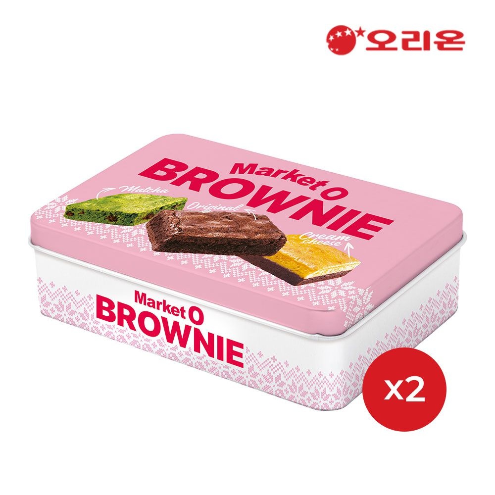 [오리온][한정에디션] 오리온 마켓오 브라우니 틴케이스 12P/24P/36P : 롯데ON