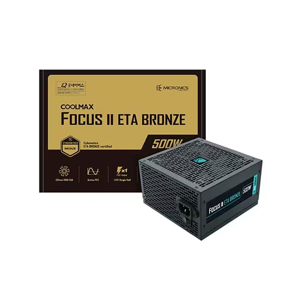 파워 마이크로닉스 COOLMAX FOCUS II 500W ETA BRONZE