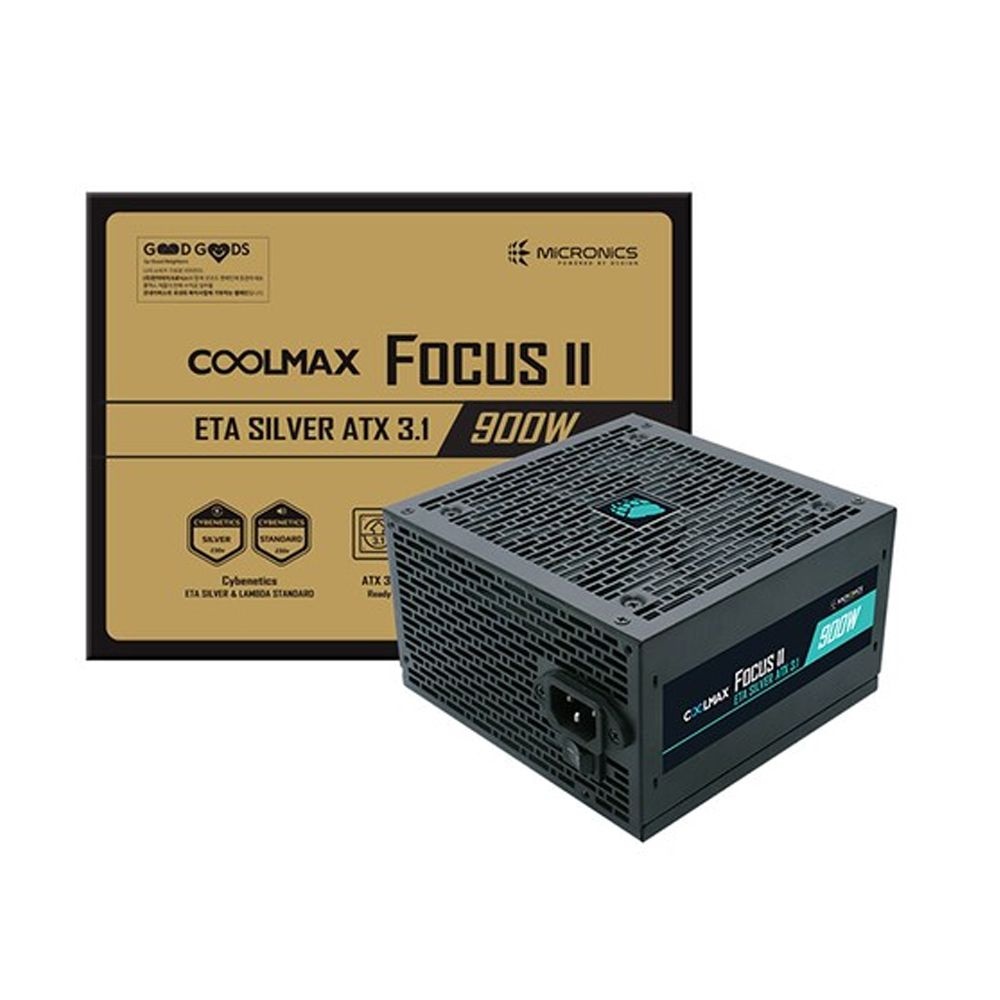 파워 마이크로닉스 COOLMAX FOCUS II 900W ETA실버 ATX3.1