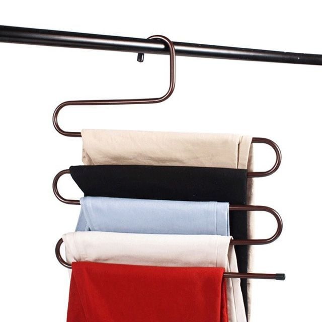 치마걸이 정리 바지걸이 5단 청바지걸이 바지정리 행거정리 넥타이정리