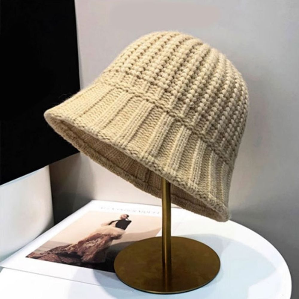 큰짜임니트버킷햇 겨울모자 2025 설특가 겨울방한모자 겨울등산모자