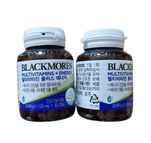블랙모어스 멀티비타민 플러스에너지 30캡슐 2병