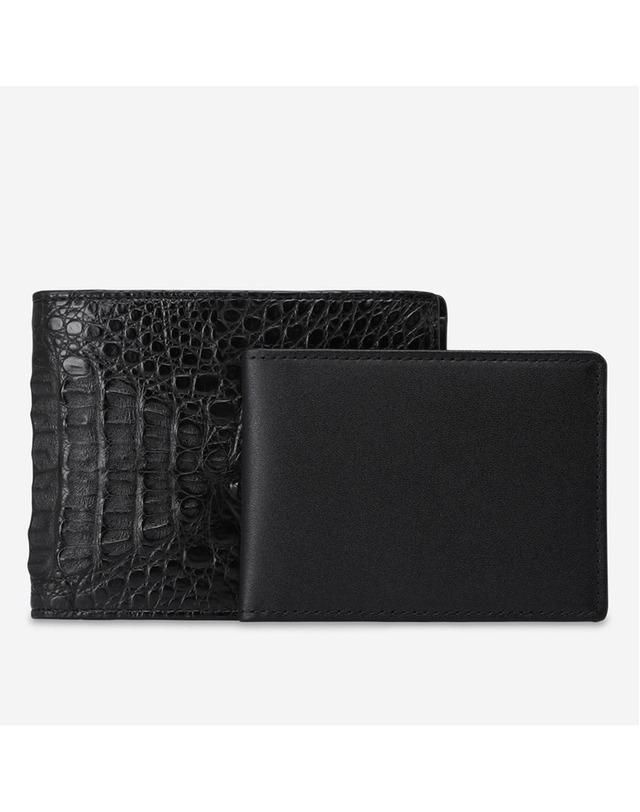 [롯데백화점] 닥스 ACC [인천터미널점][CAIMAN] 블랙 악어가죽 반지갑DBWA1E713 LE1206674644