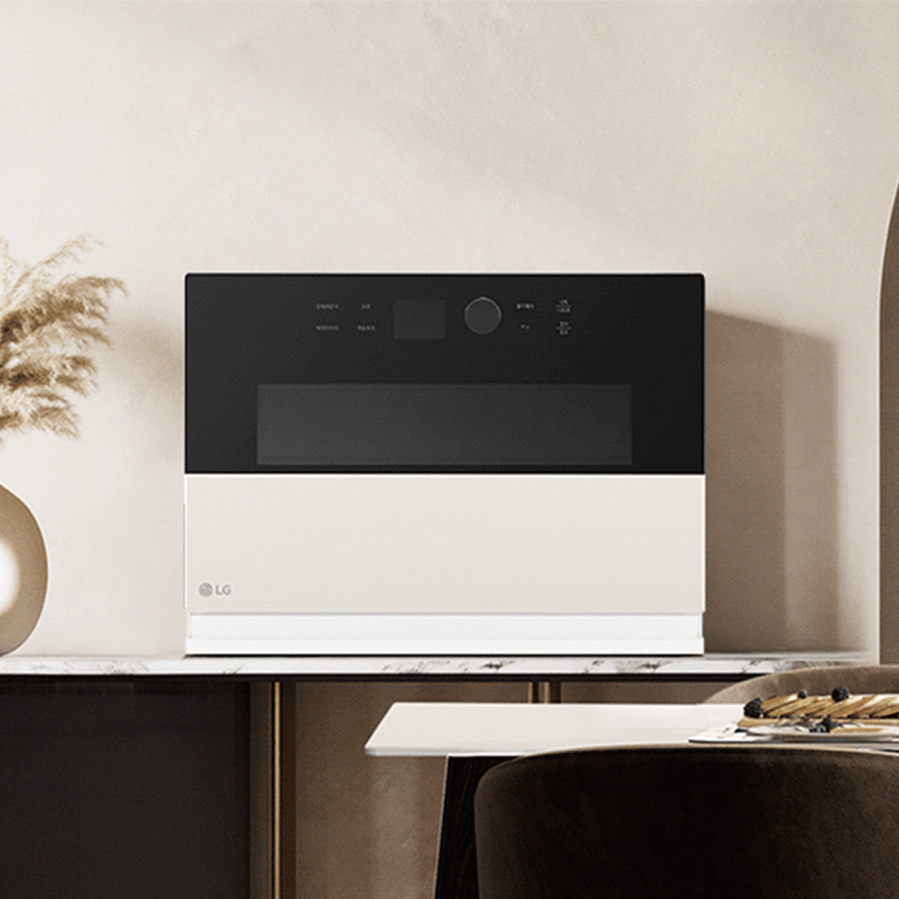 제이티알네트웍스 협력사 LG 디오스 광파오븐 오브제컬렉션 오븐 32L 홈쿡 에어프라이어 카밍베이지