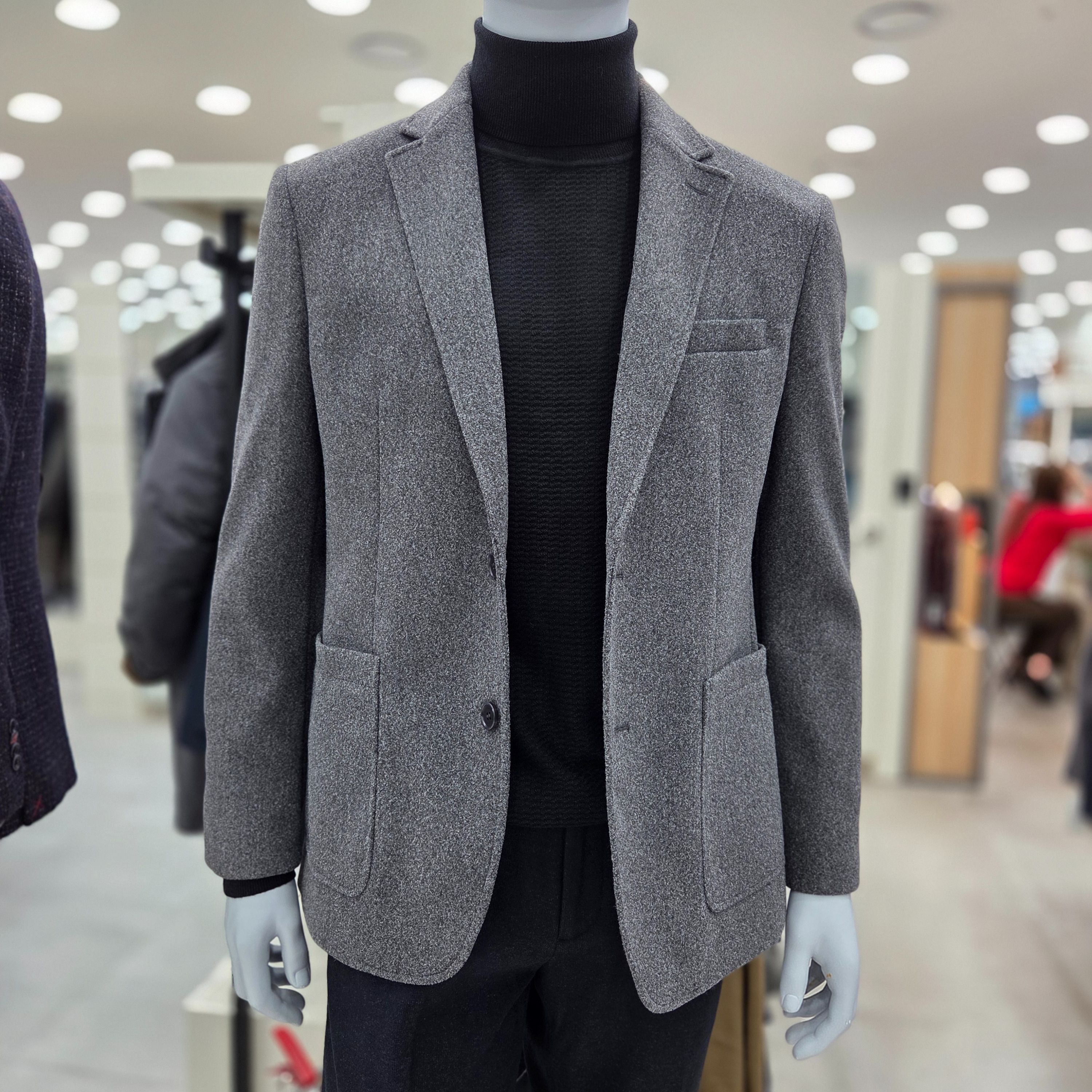 [모다아울렛][크로커다일남성]그레이톤 솔리드 아웃포캣자켓CDAABJK4101 98 전주김제점