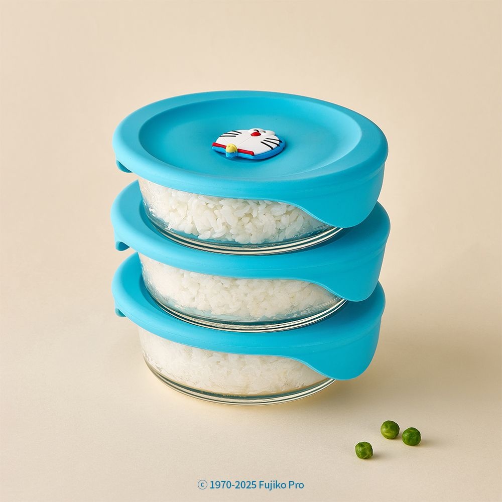 락앤락 도라에몽 밥용기 355ml 3P 냉동밥 도시락